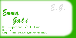 emma gali business card